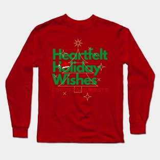 Heartfelt Holiday Wishes for Cardiologists Long Sleeve T-Shirt